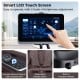 Smart LCD touch screen of the Enjoyment 13 Pro massage chair with adjustable brightness for easy operation.