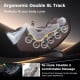 Ergonomic Enjoyment 13 Pro-4D SL-Track massage chair in brown, featuring zero-gravity design for full body relaxation.