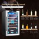 20-inch wine refrigerator with tempered glass door, holds 33 bottles, features precise temperature control and.