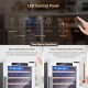 LED control panel of the 20-inch wine refrigerator with alarm functions and temperature settings for optimal wine.