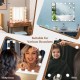Vanity mirror with 18 dimmable LED bulbs, featuring 3 color lighting modes, perfect for makeup in various settings.