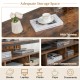 3-tier industrial style coffee table with wide tabletop, 6 open compartments, and heavy-duty metal frame for versatile.