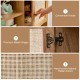 Rattan buffet cabinet featuring hand-woven natural rattan doors, convenient knobs, and premium metal hinges for easy.