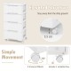 Rolling storage cabinet with 5 drawers, elevated structure, and universal wheels for easy movement and organization.