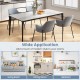 Set of 2 gray dining chairs with curved backrest and armrests, ideal for comfort and support in modern dining spaces.