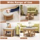 Beige tufted ottoman coffee table with flip-up top and 2-tier storage, perfect for living rooms and bedrooms.