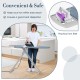 57" x 16.5" ironing table with practical iron rest, silver coating, and 7 height adjustments for versatile use.