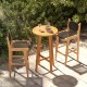 Teak wood bar stool with backrest and footrest, featuring tear-proof PE rattan, ideal for indoor and outdoor use.