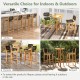 30-inch teak wood bar stool with backrest and footrest, featuring tear-proof PE rattan, ideal for kitchen or deck use.