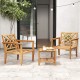 Teak wood slatted patio chairs with cozy backrest and armrests, perfect for outdoor seating on patios or porches.