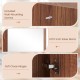 Corner medicine cabinet featuring a mirror door, adjustable shelf, and soft close hinges for efficient storage.