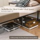 Stackable plastic storage bins with transparent lids, 26.5 GAL capacity, ideal for under-bed organization and.