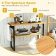 2-tier solid teak wood bathroom shelf with towel rack, featuring natural wood grain and waterproof finish for easy.