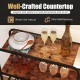 16 Bottle Wine Rack with 5-Tier Wine Shelf and Glass Holders for Kitchen Bar - Gallery View 10 of 11