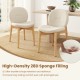 Wooden Dining Chairs Set of 2 with Rubber Wood Legs - Gallery View 8 of 10