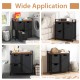 Laundry basket organizer in rustic brown with three removable bags and shelf, ideal for laundry rooms and closets.