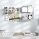 Pegboard Combination Kit wall organizer with magnets and hooks, featuring a stylish design for storing stationery and.