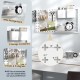 Wide storage rack with hooks and magnets, featuring a customizable design for organizing kitchenware and stationery.
