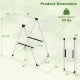 2-Tier laundry drying rack with adjustable aluminum wings, compact folding design, and 50 lbs weight capacity for.