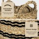 Woven seagrass basket set of 3 with convenient handles for easy transport and stackable storage solutions.