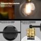 Modern 3-light bubbled glass vanity light featuring a heavy-duty metal plate and E26 lamp base, ideal for stylish.
