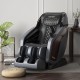Side view of the Enjoyment 05 massage chair in black, highlighting its sleek design and 3D robot hands for ultimate.