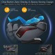 Zero gravity massage chair in black with 3D SL track, showcasing space-saving design for ultimate relaxation.