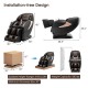 Zero gravity SL-Track electric massage chair in black, featuring intelligent voice control and 330 lbs weight capacity.