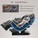 50" long SL track electric shiatsu massage chair in black, featuring zero gravity and intelligent voice control for.