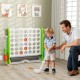 Jumbo 4-to-Score game in green with ring toss and basketball hoop, adjustable height for kids' fun and entertainment.