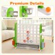 Jumbo 4-to-Score game in green featuring cup holders, golf ball stands, and rounded corners for safe play.