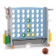 Jumbo 4-to-score game in light blue with ring toss, basketball hoop, and adjustable height for kids' entertainment.