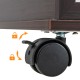 Close-up of the lockable wheel on the 47-inch jewelry cabinet armoire, designed for easy mobility and stability.