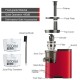 Slow masticating juicer with a 4.8" wide feed plate, food-grade materials, and quiet operation for nutritious juice.