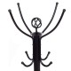 Metal coat rack with 12 hooks, featuring a stylish design and sturdy powder-coated steel construction for versatile use.