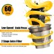 Slow masticating juicer with 60 RPM for high juice yield, minimal oxidation, and easy operation for healthy living.