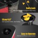 Slow masticating juicer with 4.8" wide ingredient holder, easy one-button operation, and safety lock for secure use.