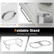 Foldable stainless steel stand with scald-proof handles and back hooks for 9-quart chafer buffet storage and.