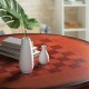 Round wooden pub pedestal side table with chessboard design, featuring a sturdy structure and elegant mid-century style.