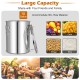 10-gallon stainless steel water alcohol distiller with thumper keg for DIY whisky, featuring a built-in thermometer.