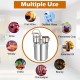 Stainless steel 10 Gal water alcohol distiller with thumper keg, ideal for making whisky, brandy, and fruit wine.