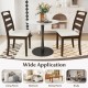 Walnut dining chair set of 2 with padded seats and ladder backs, perfect for dining rooms and elegant home decor.