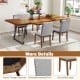 Upholstered dining chair with padded seat, walnut frame, decorative nailhead trim, ideal for elegant dining areas.