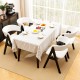 Mid-century modern dining chair set of 2 in black with soft white faux sherpa upholstery for stylish comfort.