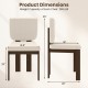 Wooden dining chair dimensions with rubber wood legs, featuring plush sherpa fabric for comfort and a retro design.