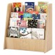 4-tier bookshelf displaying colorful children's books, part of a kids bedroom furniture set for reading and learning.