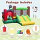 Kids Castle Slide Bouncer with dual slides, 750W blower, and durable PVC surfaces for outdoor fun and entertainment.