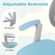 Adjustable armrests of the blue kids desk chair, featuring 90° rotation and 1.8" lifting for ergonomic comfort.