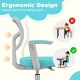 Kids desk chair with ergonomic design, adjustable height armrest and footrest, ideal for cultivating correct sitting.