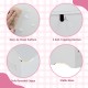 Close-up of the easy-to-clean surface of the white kids' wardrobe closet with rounded edges and anti-toppling devices.